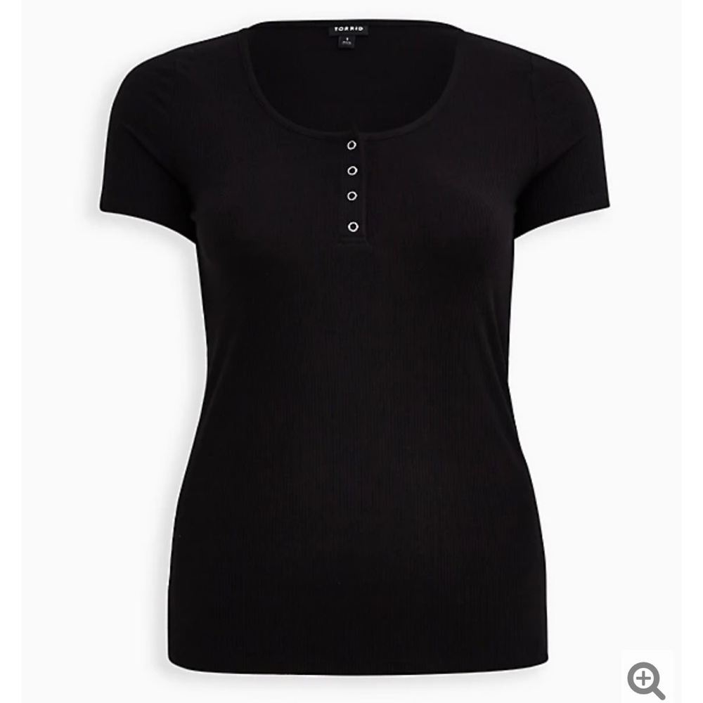 Torrid black Ribbed Top